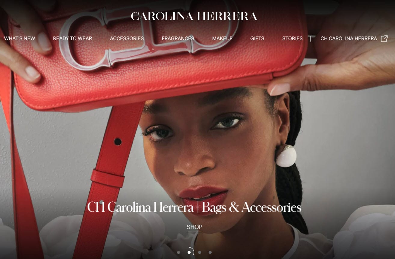 Brand name in website header