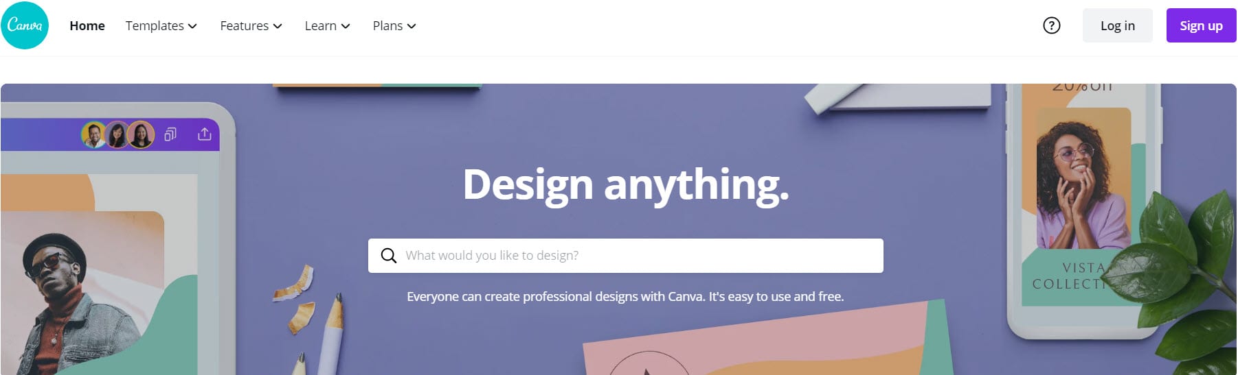 Canva header design