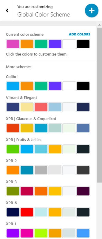 changing the fonts global color scheme in WordPress