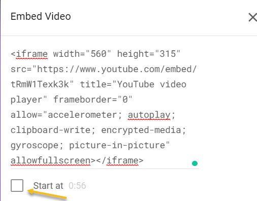 Choose when to start the video