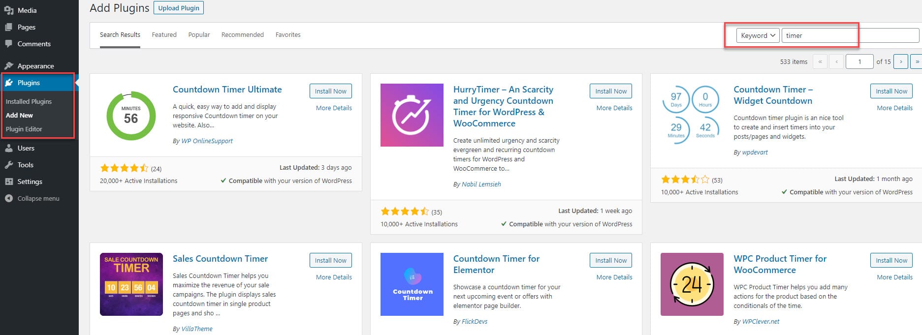 WordPress countdown timer plugins