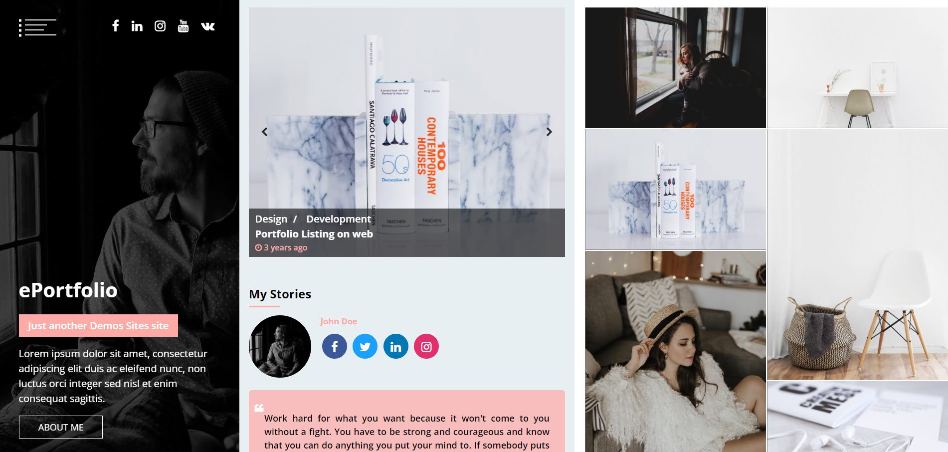 ePortfolio - a WordPress portfolio theme