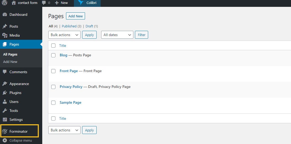 Forminator WordPress form plugin