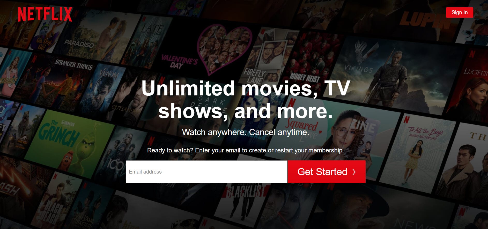 full-width header design