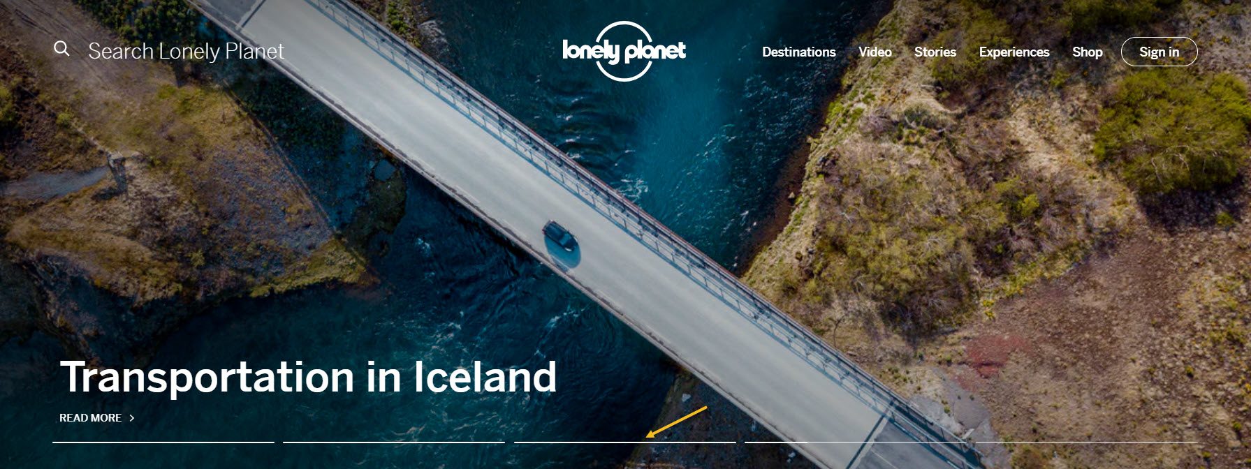 Lonely Planet slider example