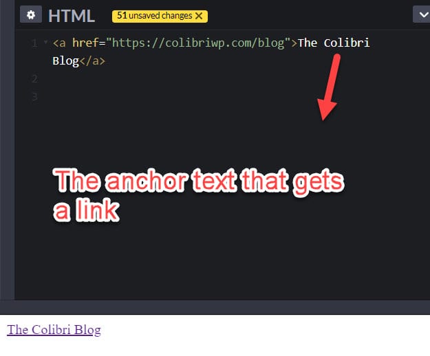 HTML link tags 