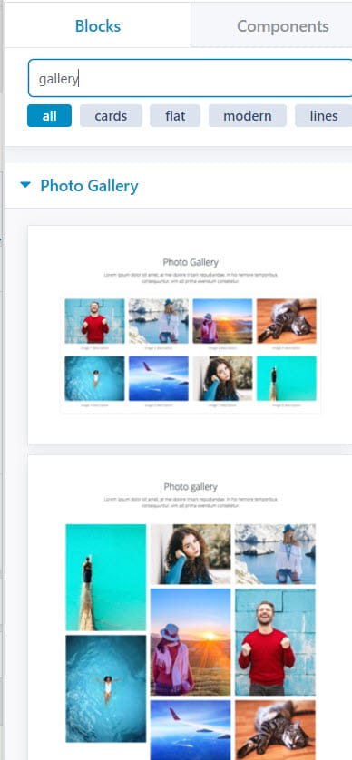 WordPress photo gallery block