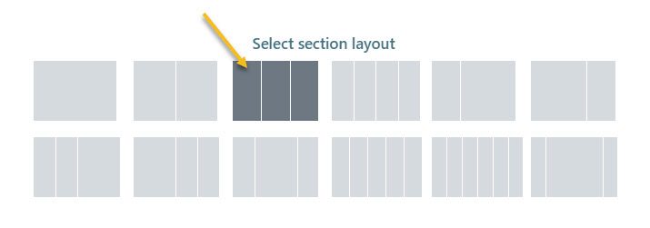 Select a 3-column layout