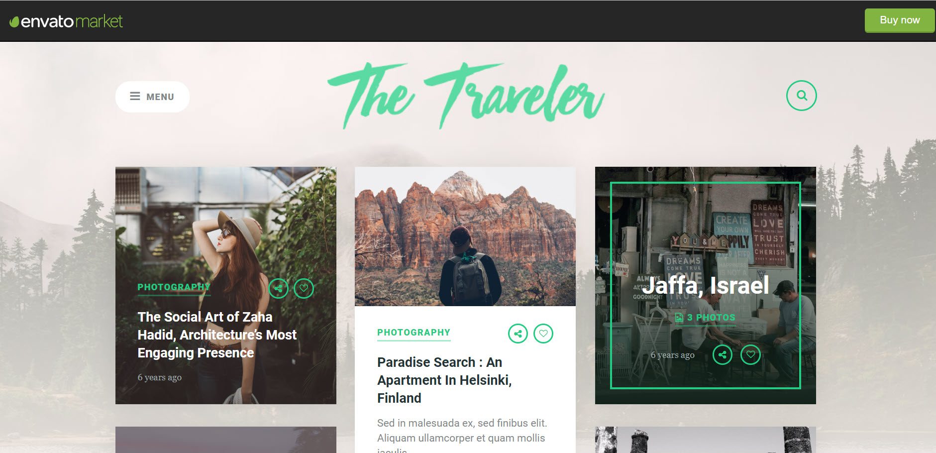 the traveler wordpress theme