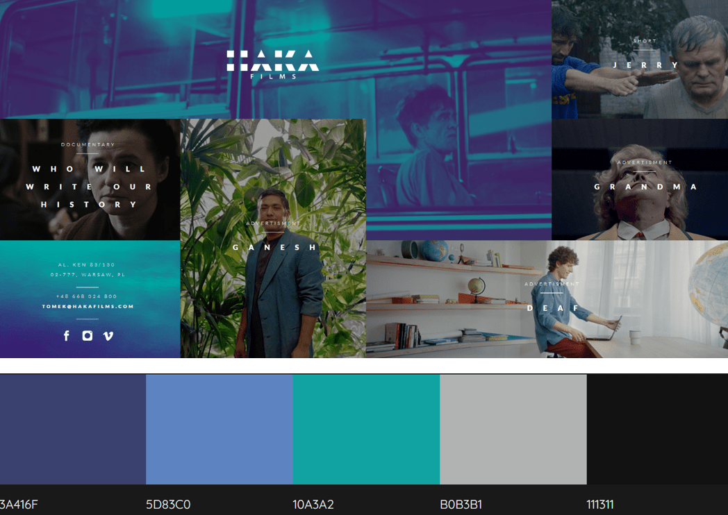 blue green color palette