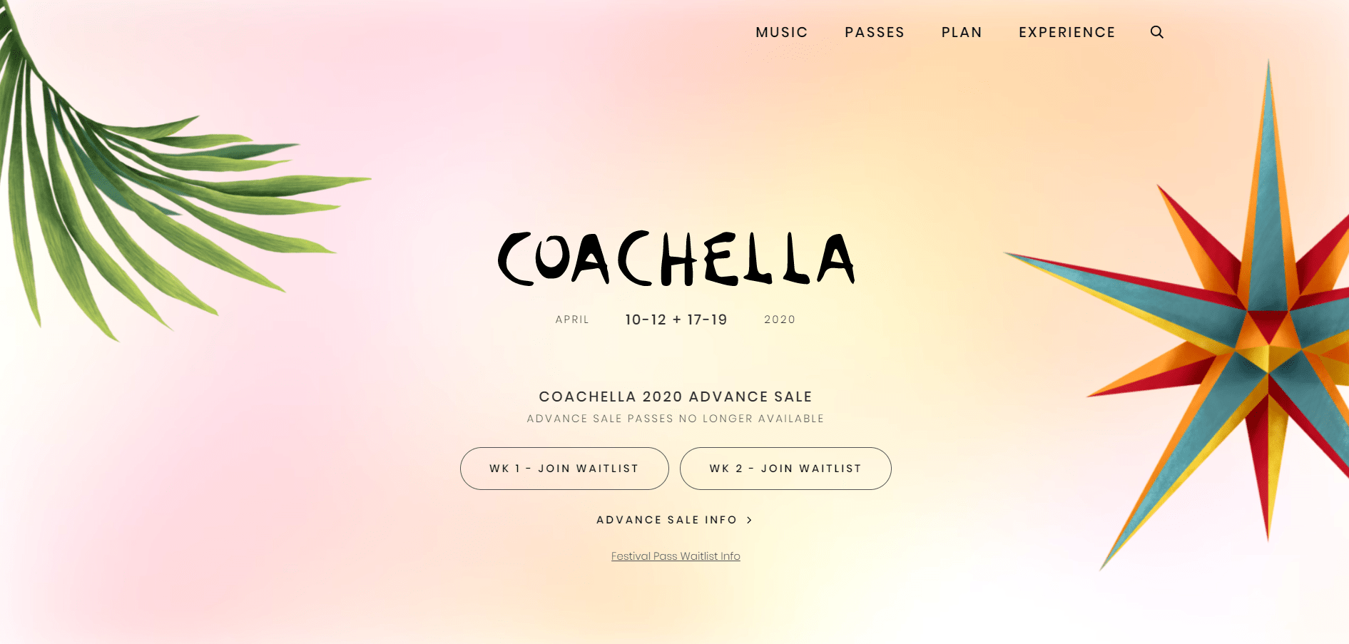 Subscription option in event website
