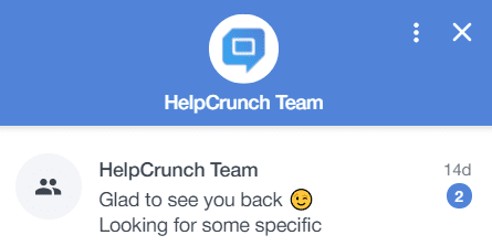 Bot greeting example