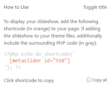 WordPress Carousel shortcode