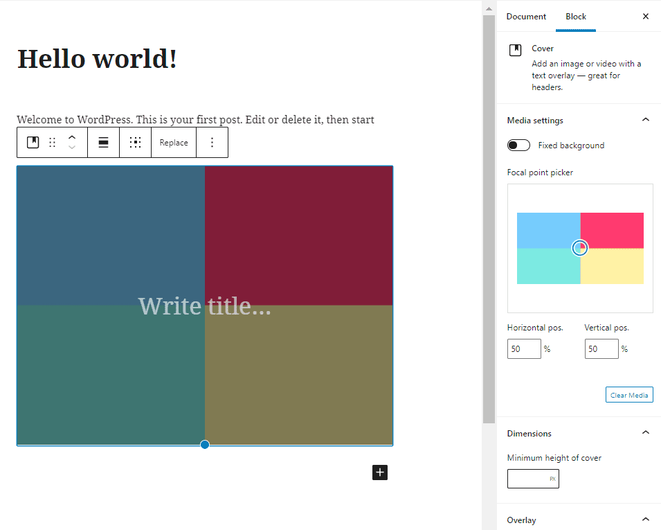 Edit your WordPress image ackground
