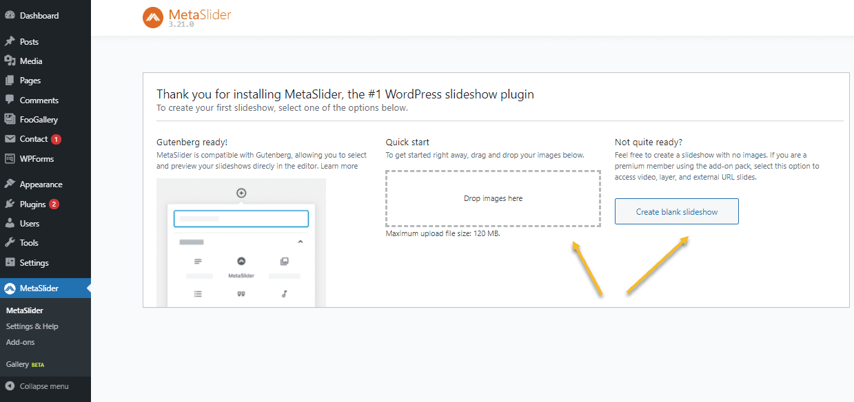 Creating a WordPress Carousel using MetaSlider