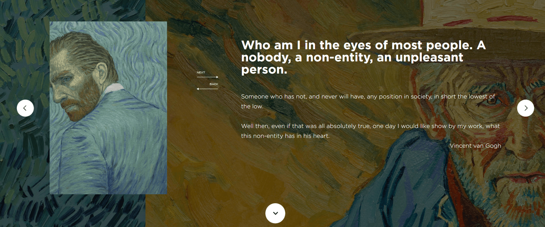 Loving Vincent website background image