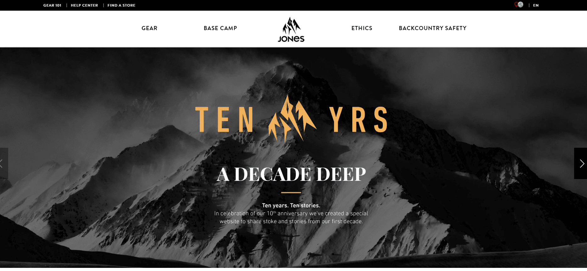 original website Hero image