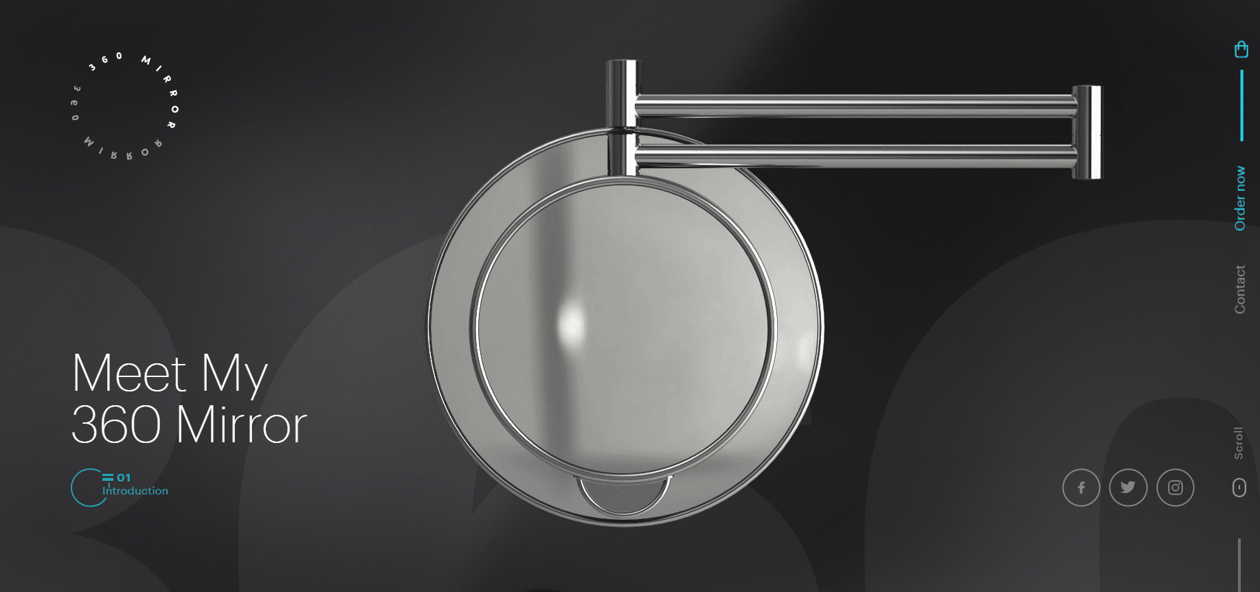 Elegant silver color palette - example