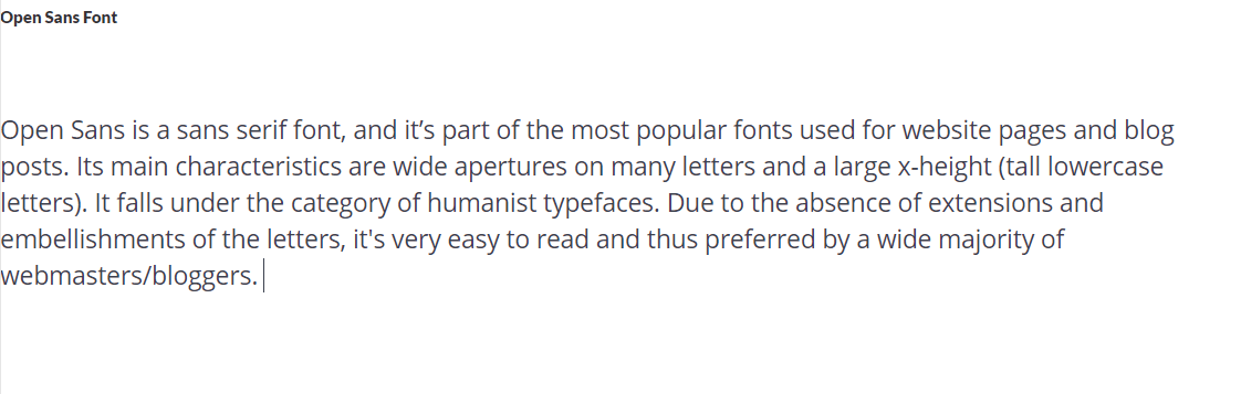 minimalist website fonts