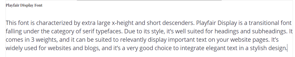 minimalist website fonts