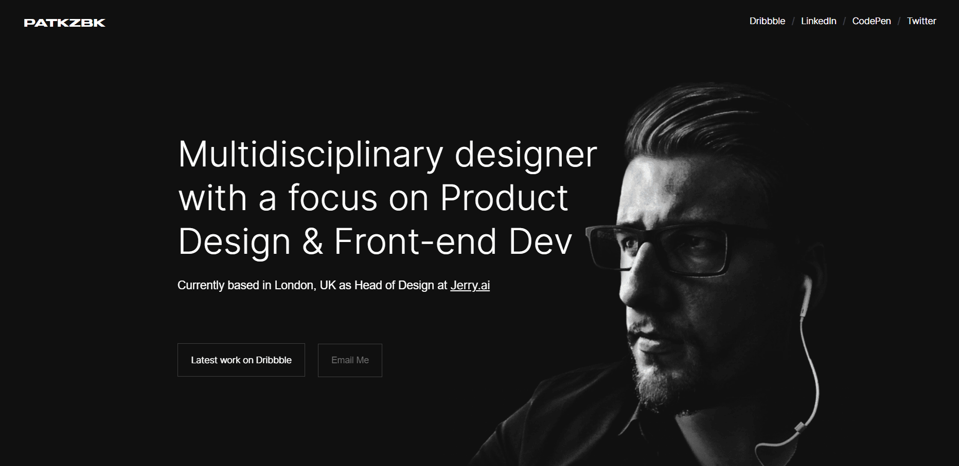 example 5: one-page website