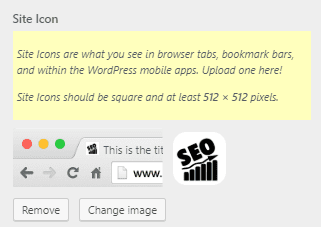 Add a favicon/site icon in a website built with ColibriWP